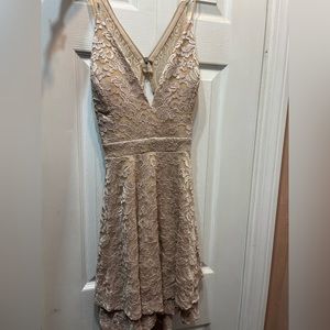 Windsor Rose Gold Semi-Formal Dress, Size L